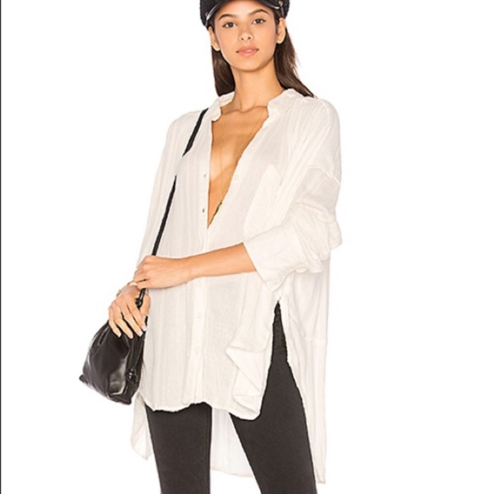 Free People Cozy Nights Button Up Top